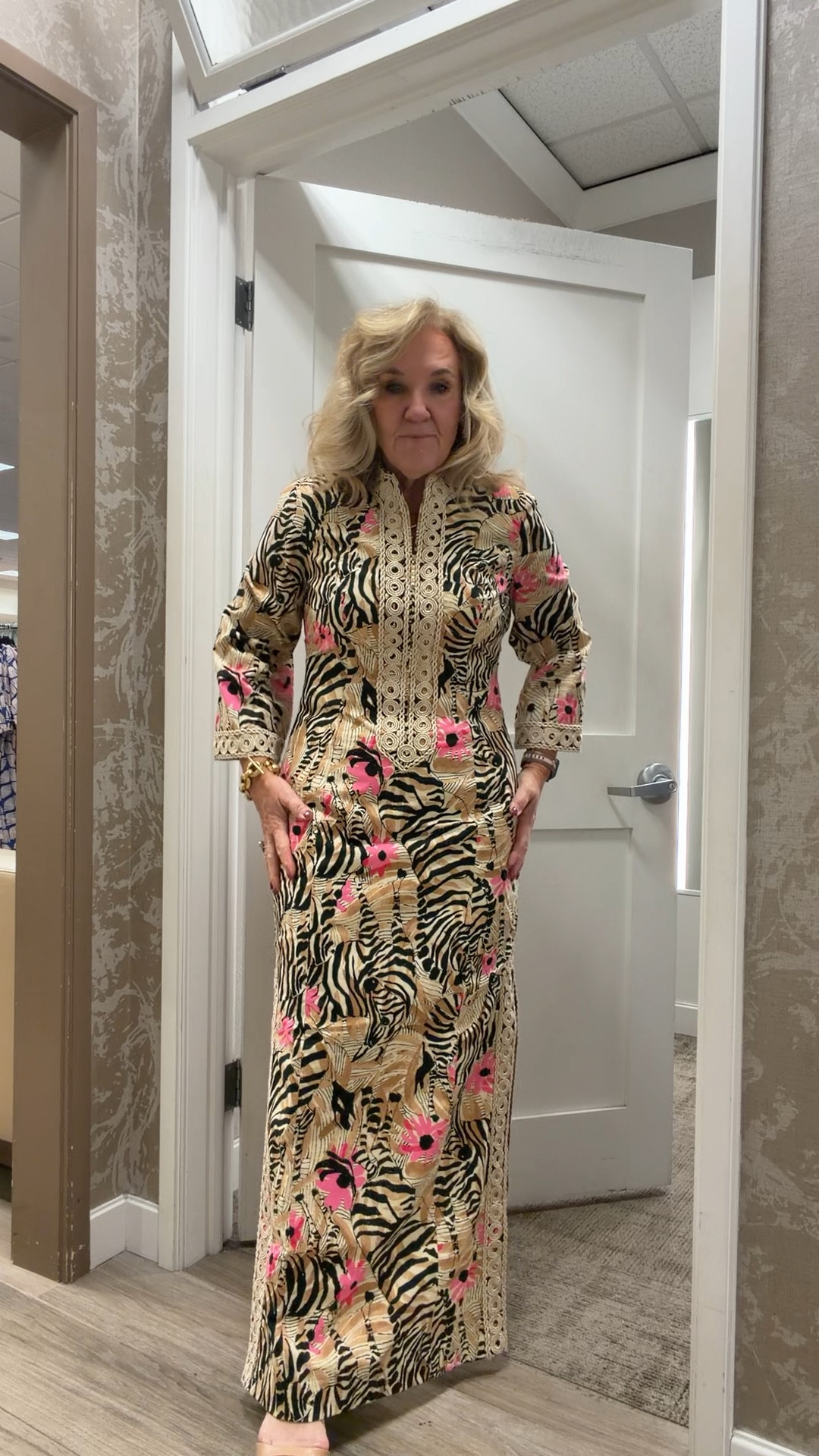 Lilly Pulitzer ahd its beautiful. I’m wearing a size 8. My regular size. The quality if stunning. You could definitely wear this to a formal wedding! What about  rehearsal dinner for MOB? 
With a 3” heel no need for alterations 

Wedding guest MOB MOG 

#LTKWedding #LTKPetite #LTKOver40