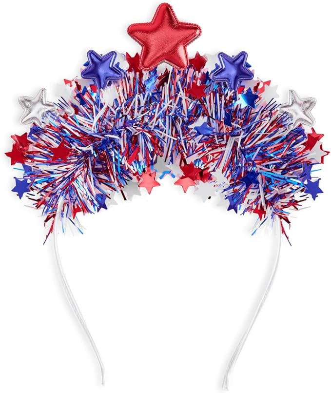 xo, Fetti Happy Fourth of July Star Headband | USA Party Favors, American Flag Supplies, 4th of J... | Amazon (US)
