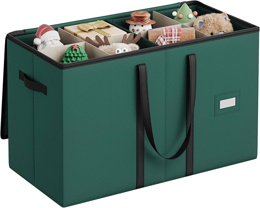 SONGMICS Christmas Figurine Storage Box for 15-Inch Figurines and Nutcrackers, Holiday Decor Orga... | Amazon (US)