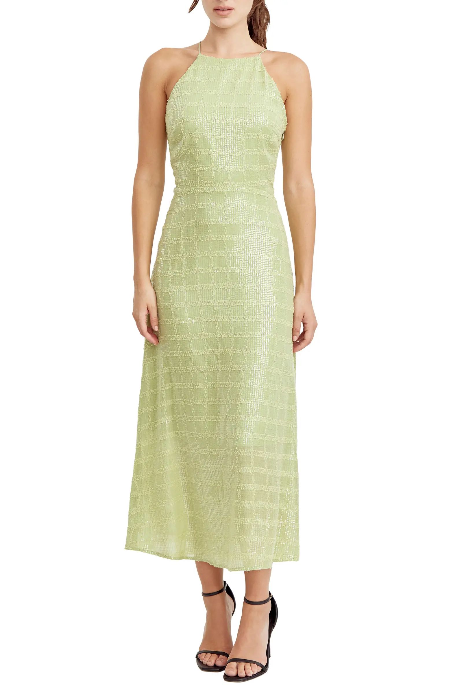 Adelyn Rae Sequin Sleeveless Maxi Dress | Nordstrom | Nordstrom