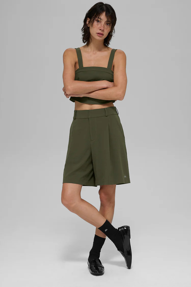 High-Waist Dreamscape Short - Green Olive | Alo Yoga