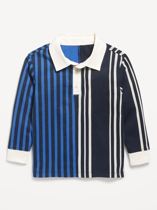 Oversized Long-Sleeve Rugby Shirt for Toddler Boys | Old Navy (US)