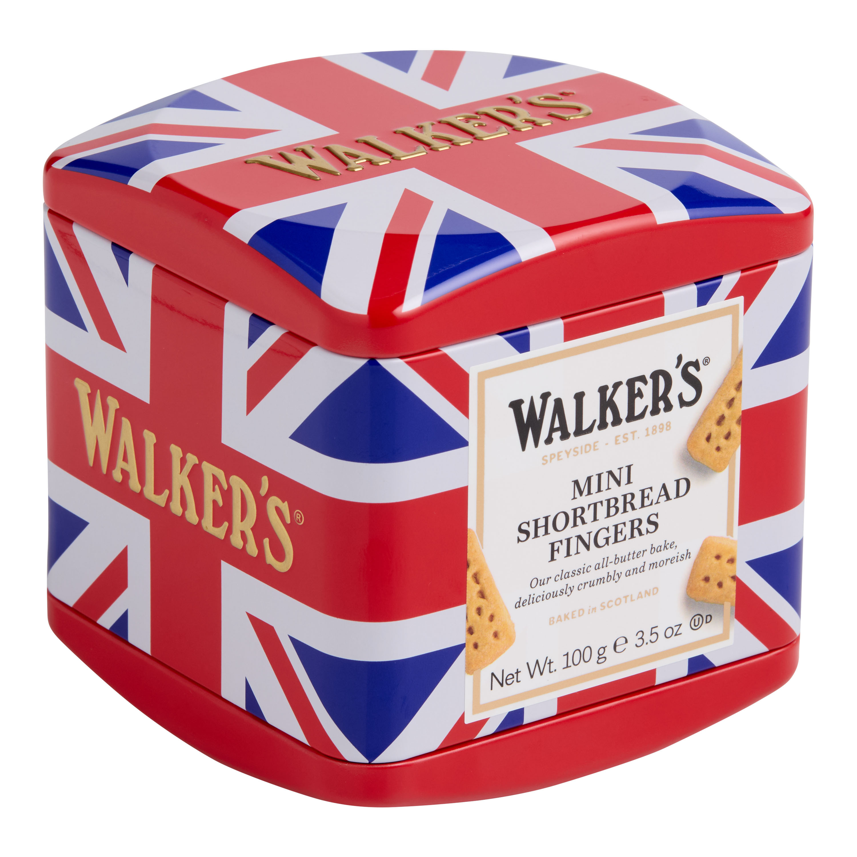 Walkers Mini Shortbread Fingers Union Jack Tin | World Market
