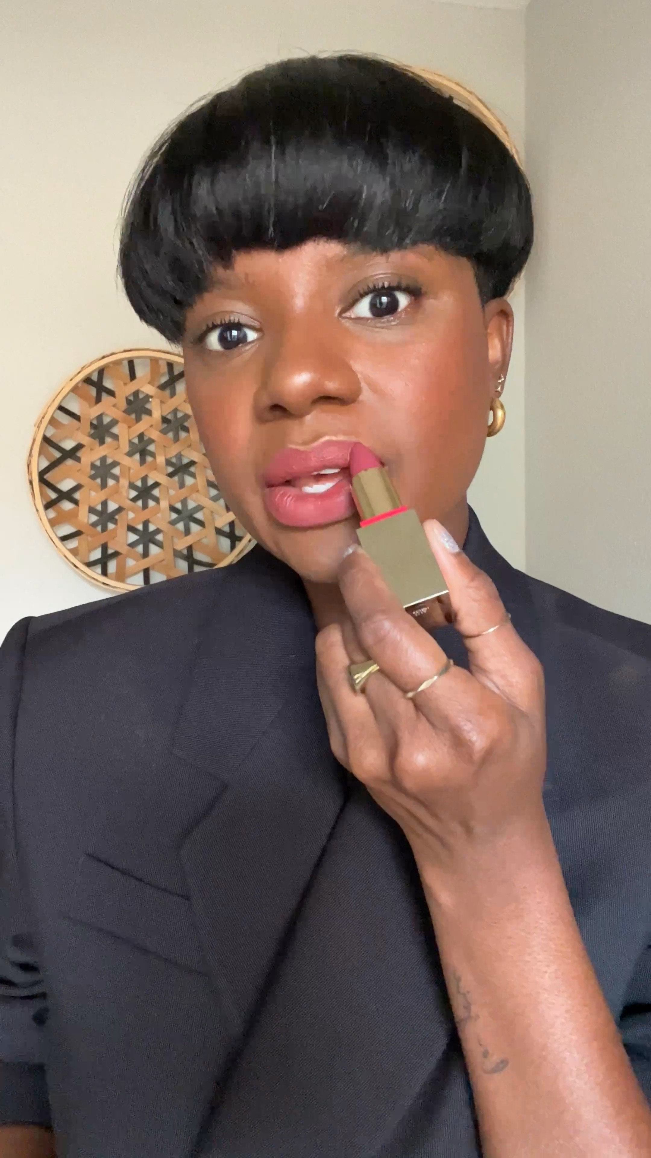 Luxe lipstick try on! 111A is a beautiful pink for brown skin  

#LTKunder100 #LTKbeauty