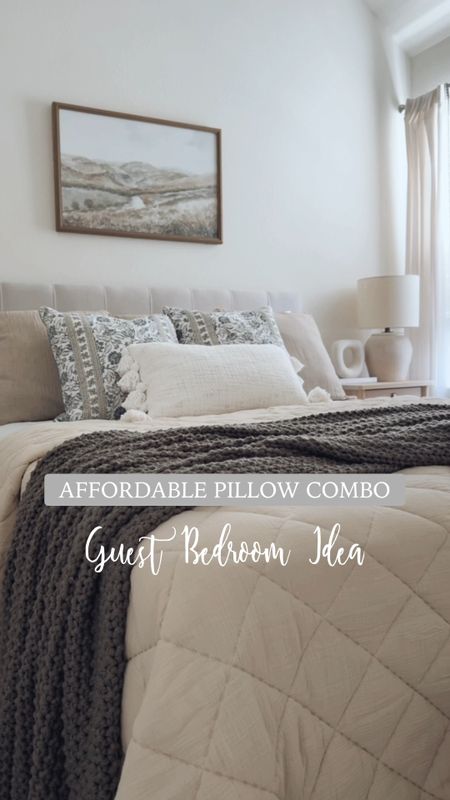 AFFORDABLE PILLOW COMBO ✨🤍

for a guest bedroom or any bedroom 🙃 ALL these pillows are budget friendly and from Walmart! I’m obsessed! 🫶🏼

+ three euro size pillows in back that are beige with some little cute edge detail
+ reversible pillows 
+ lumbar

I’ll have these all linked in my bio! 🤗 



#LTKfindsunder50 #LTKVideo #LTKhome