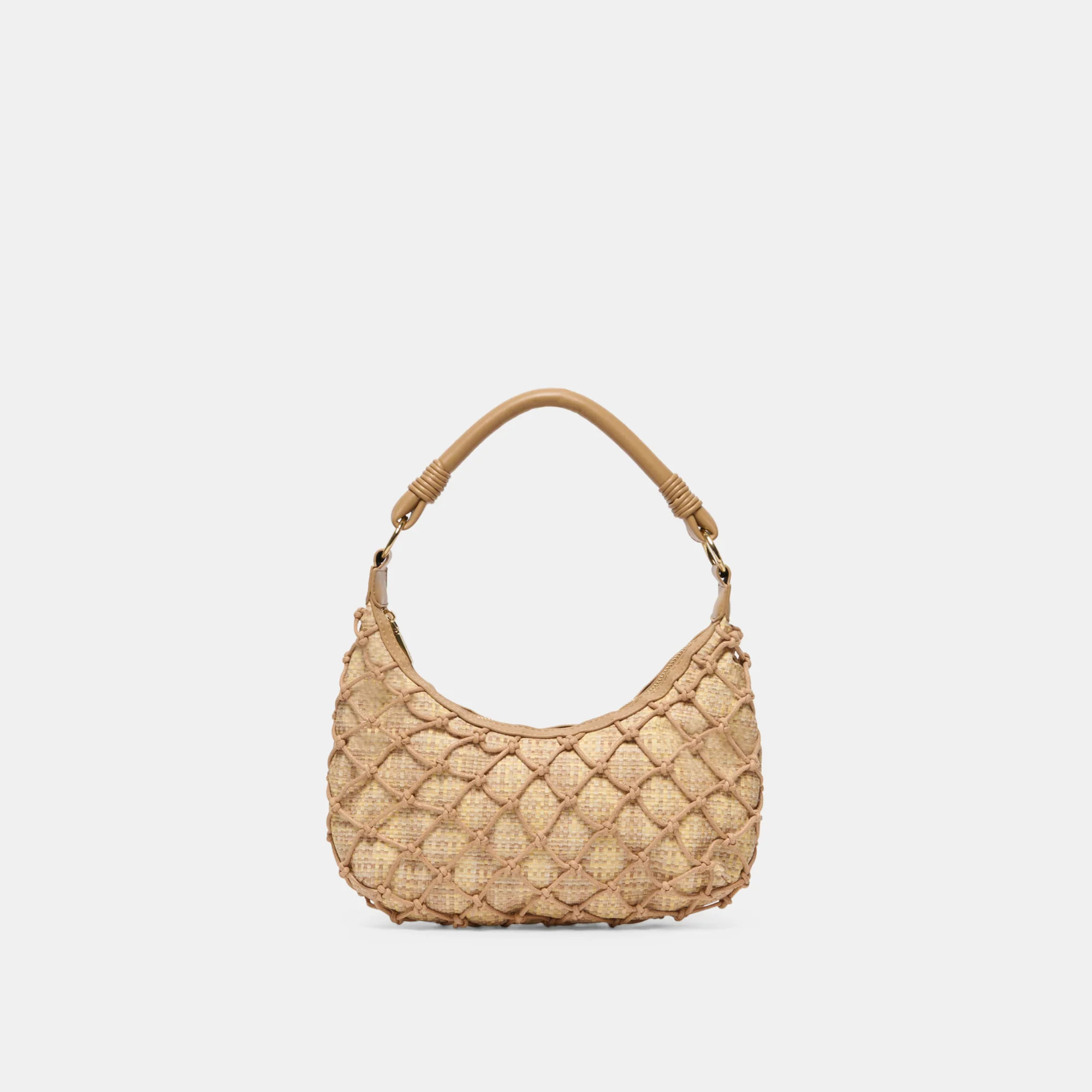 Positano Shoulder Bag Natural Raffia | DolceVita.com