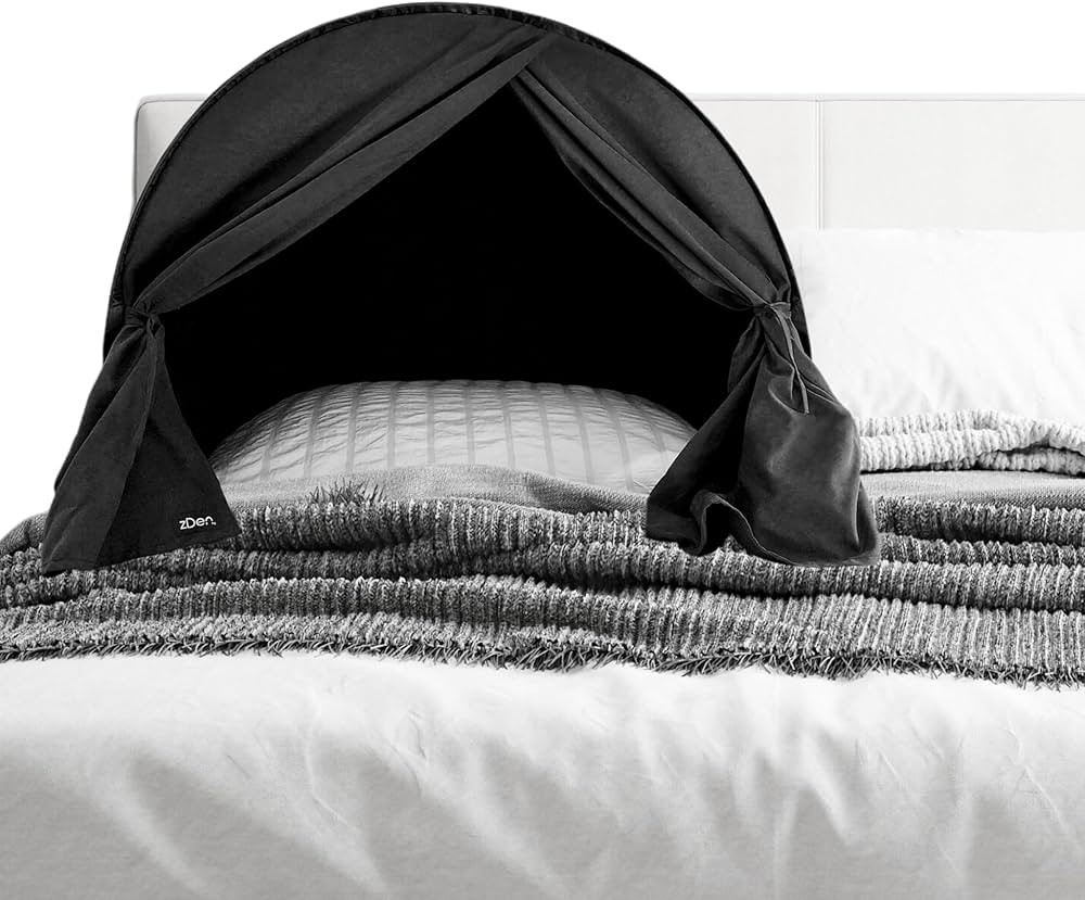 zDen The Original Patented Light-Blocking Luxury Sleep Den Bed Tent: Certified Non-Toxic Blackout... | Amazon (US)