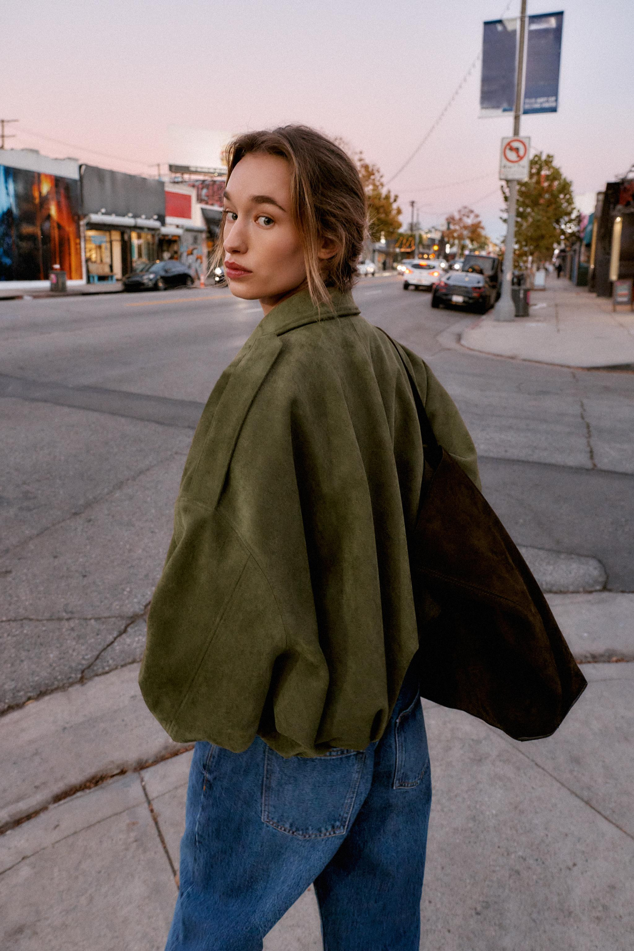 FAUX SUEDE JACKET | Zara US