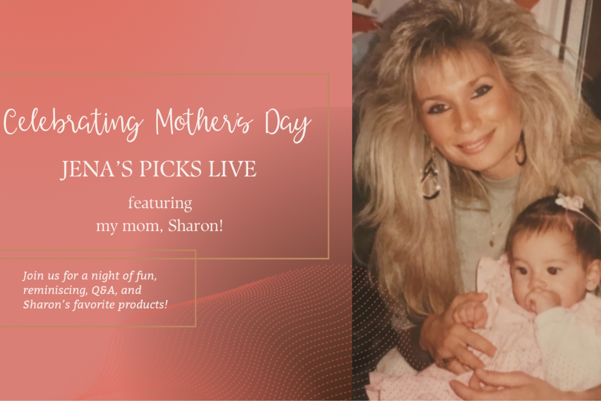 JENA’S PICKS LIVE: Mother’s Day edition. Here are “Sharon’s Picks"

#LTKBeauty #LTKFindsUnder50 #LTKOver40