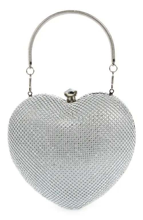 Mali + Lili Cleo Heart Bag in Silver at Nordstrom | Nordstrom