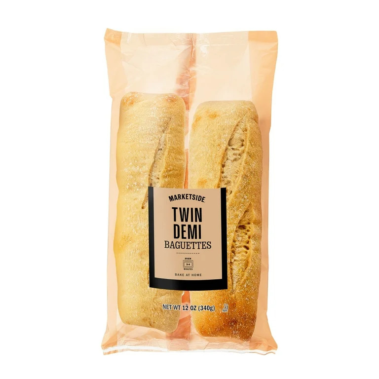 Marketside Bake at Home Twin Demi Baguette, 12 oz, 2 Count | Walmart (US)