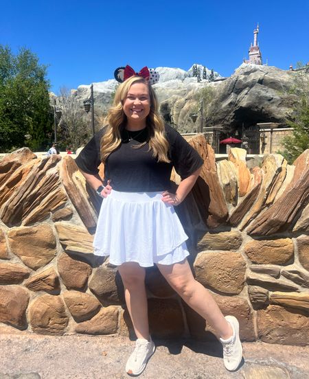 Unleash your inner villain with style and comfort in this  Cruella-themed outfit - perfect for a magical day at Disney! I’m wearing an XL in both top and bottom. I love how comfortable this outfit is and can be reworn several times to a variety of activities. 🖤🤍 #CruellaChic #DisneyStyle

#LTKtravel #LTKmidsize #LTKfindsunder100