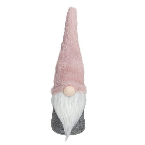 Northlight 11" Plush Pink and Gray Boy Sitting Gnome Figure | Target