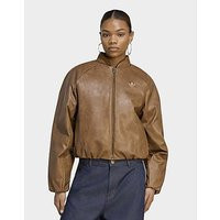 adidas Sst Cropped Jacket - Brown - Womens | JD Sports (UK)