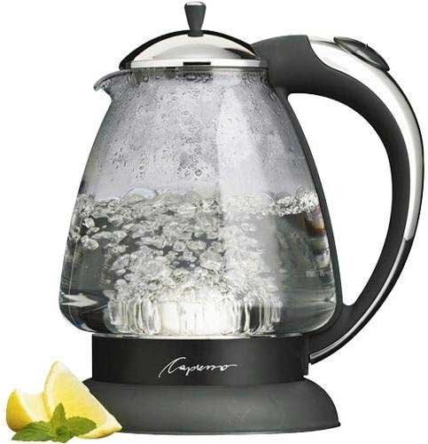 Capresso 259 Water Kettle, 10" x 8.25" x 6.25", Polished Chrome | Amazon (US)