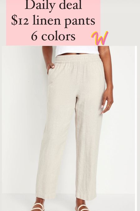 Daily deal

$12 linen pants 
Comes in 6 colors

Hurry to get your size



#LTKfindsunder50 #LTKstyletip #LTKsalealert