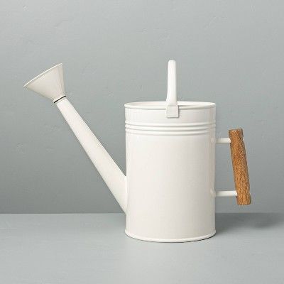 Steel Watering Can with Wood Handle Sour Cream - Hearth & Hand™ with Magnolia | Target