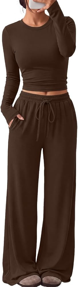 Trendy Queen Women's 2 Piece 2026 Fall Fashion Lounge Set with Pockets | Amazon (US)