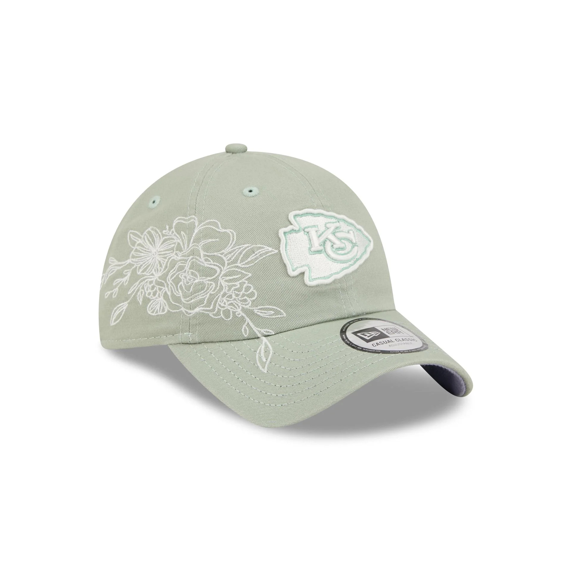 Kansas City Chiefs Stitched Flowers Casual Classic Adjustable Hat | New Era (US)