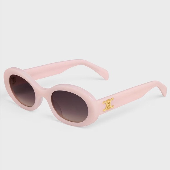 Celine Pink Sunglasses with Gold Detail | Poshmark