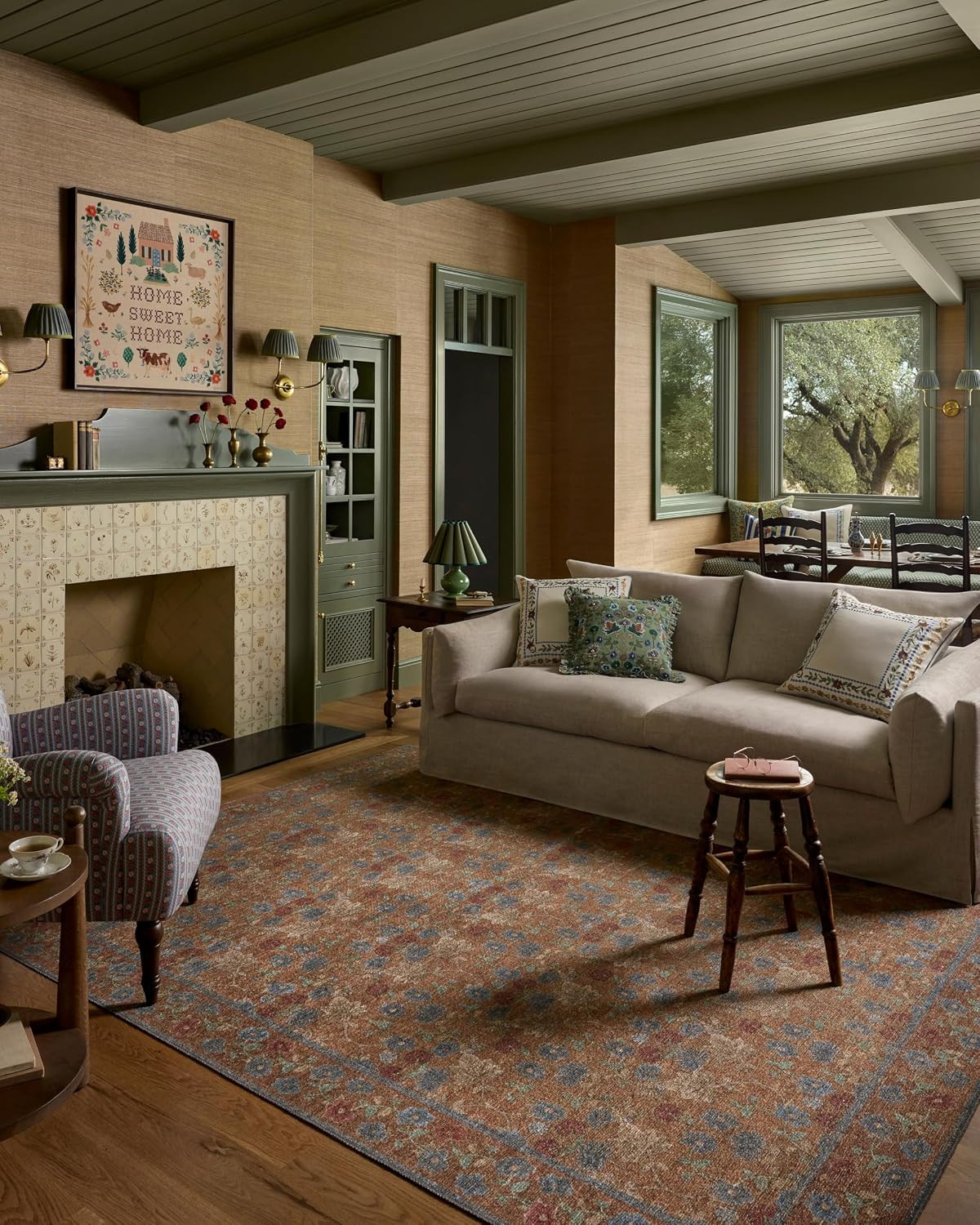 Loloi Rifle Paper Co Edinburgh Cinnamon/Multi 2'-6" x 7'-6" Runner Rug | Amazon (US)