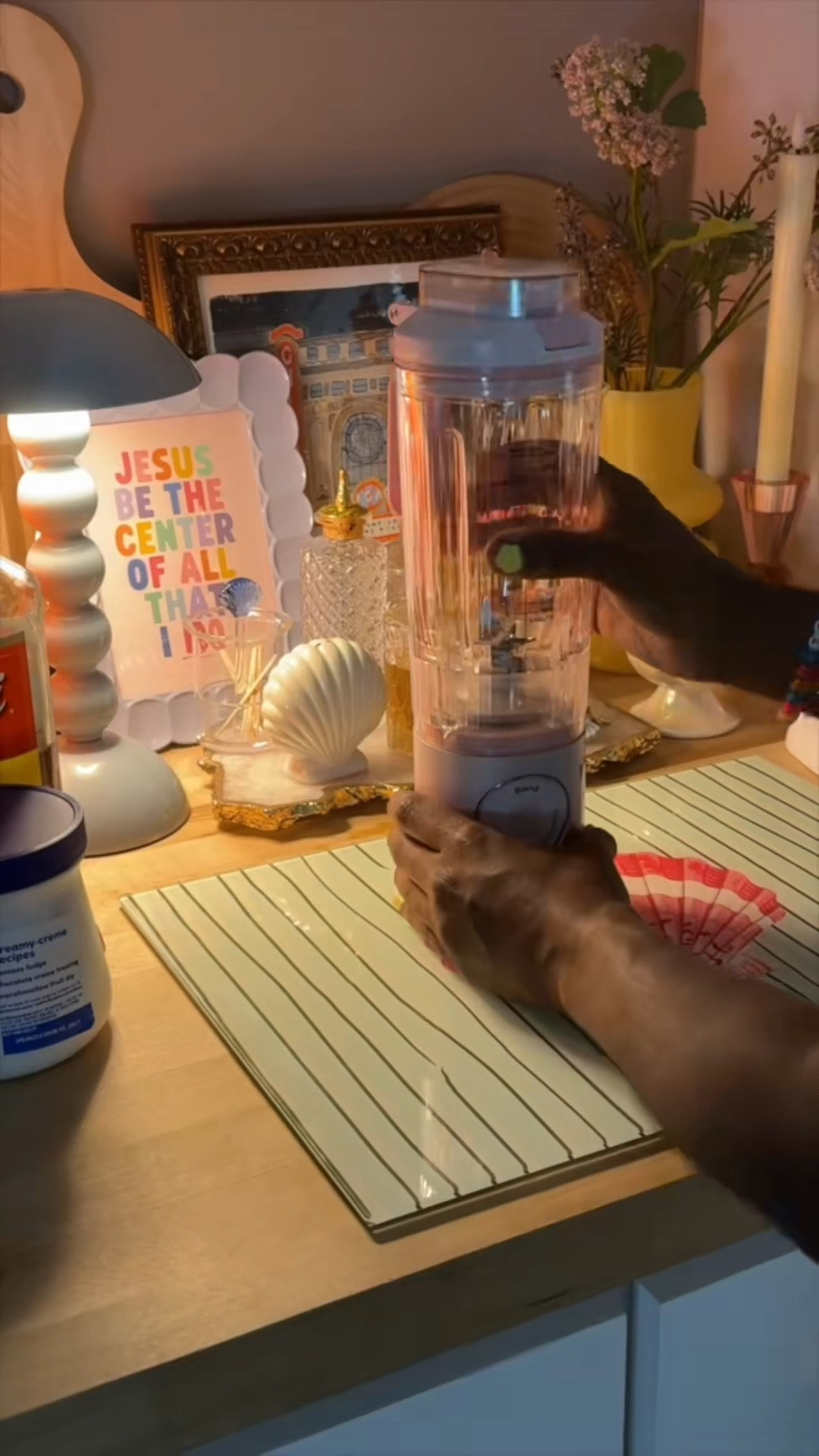 I have been on a mission the last 2yrs to learn how to make ALL my favorite drinks at home!

Can we take a moment for this @Ninja Kitchen compact, on the go blender thoughhhhh!!!

#LTKmomlife #LTKmorningroutine #LTKfoodie