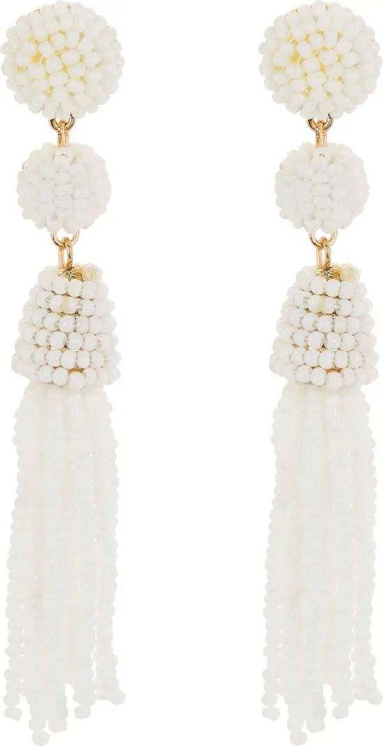 Granita Beaded Tassel Drop Earrings | Nordstrom Rack