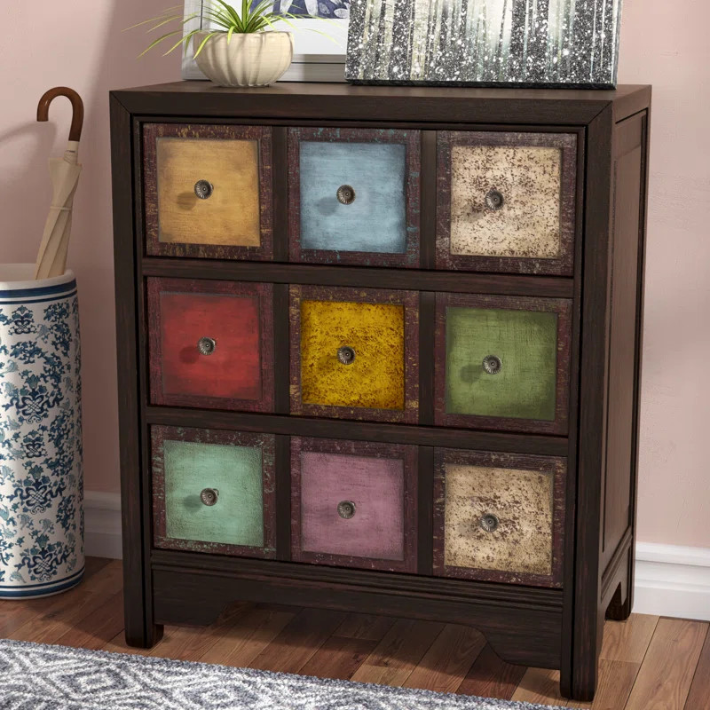 Digirolamo 31.5'' Tall 3 - Drawer Apothecary Accent Chest | Wayfair North America
