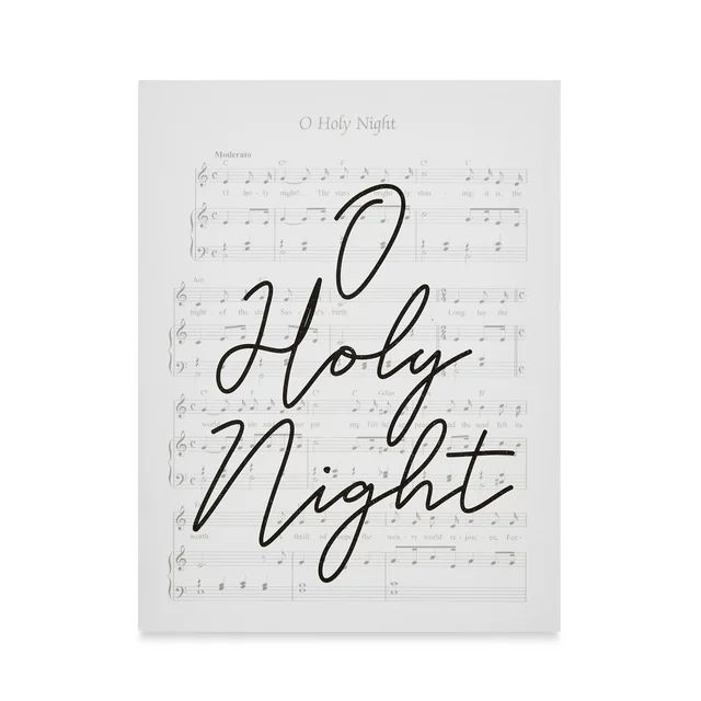 Holy Night Sign Block Sign, White, 6 in, by Holiday Time | Walmart (US)
