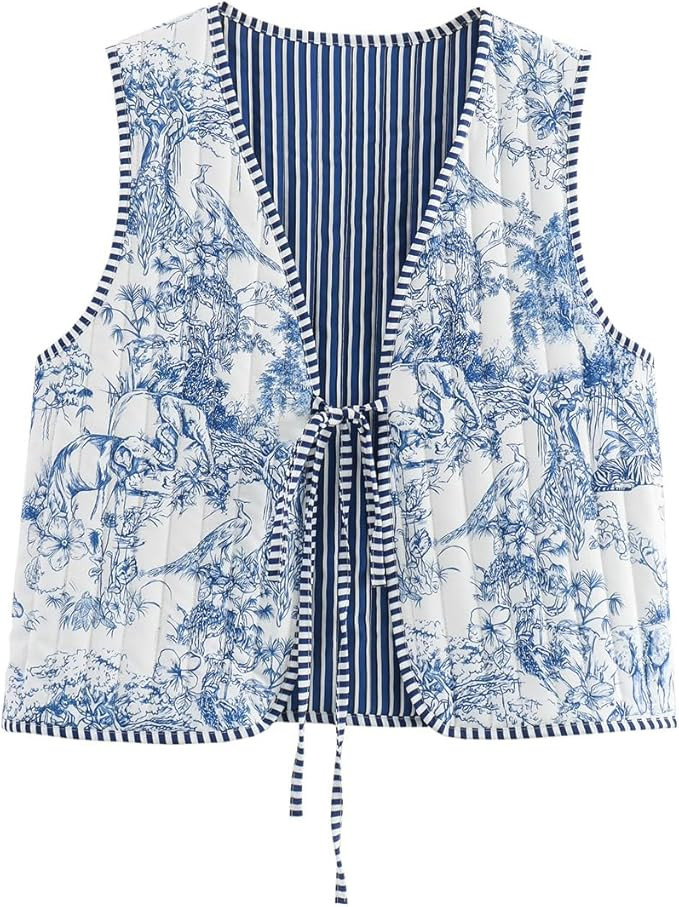 Cutecore Y2K Coquette Vests for Women Floral Aesthetic Cottagecore Sweater Kawaii Fairycore Cloth... | Amazon (US)