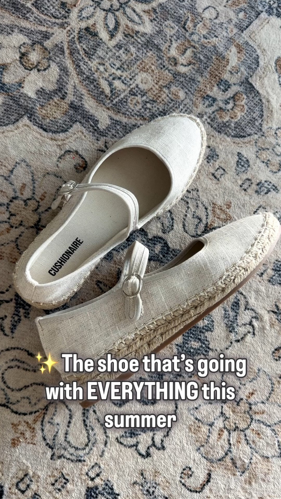 I grabbed these on a whim and they’ve quickly become one of my most worn shoes. 🤍

They’re lightweight, comfortable, and somehow work with everything from dresses to denim. If you’re looking for a neutral summer shoe that’s actually cute AND comfortable, these are such a good find.