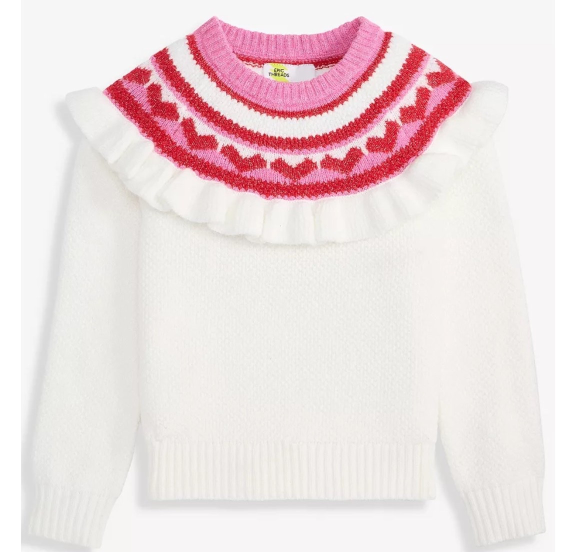 Cute sweater and great for Valentine’s Day only $10! Toddler girls. Vday. Vday sweater. Winter look. Winter sweater. Girls sweater. Toddler girl sweater. Holiday gifts. Christmas gifts 

#LTKGiftGuide #LTKHoliday #LTKKids