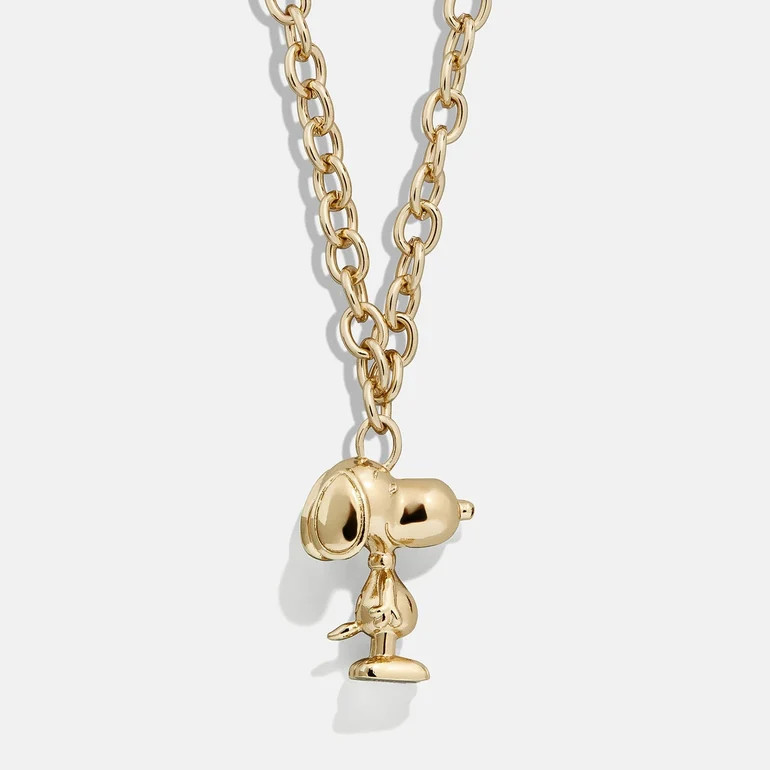 Peanuts Snoopy Pendant Necklace - Gold | BaubleBar