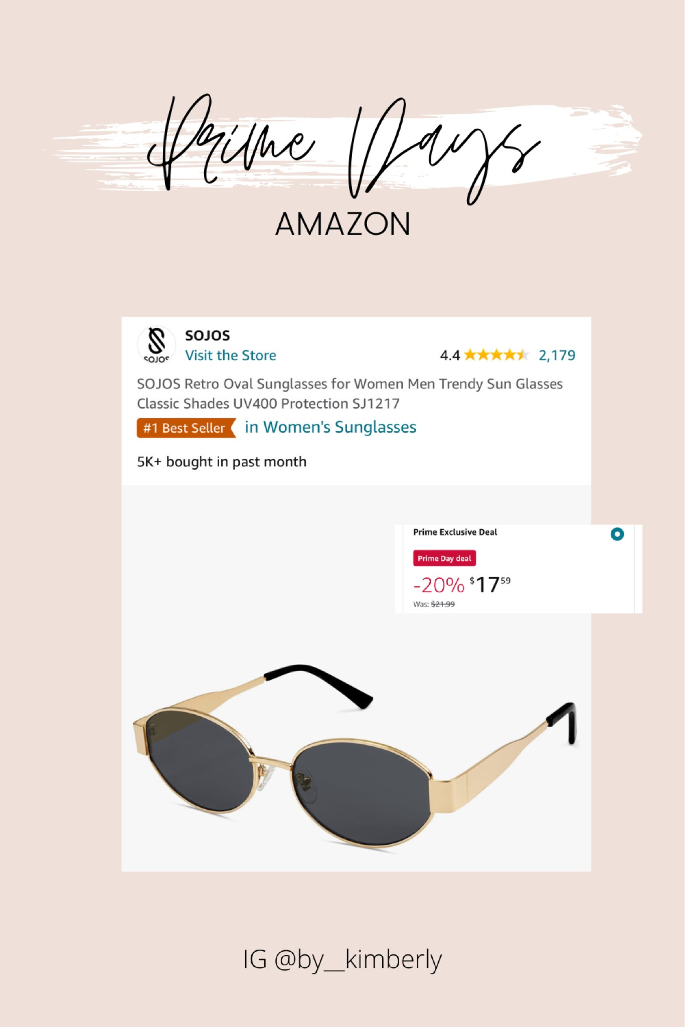 AMAZON PRIME DAY - sunglasses 

#LTKstyletip #LTKfindsunder50 #LTKsalealert