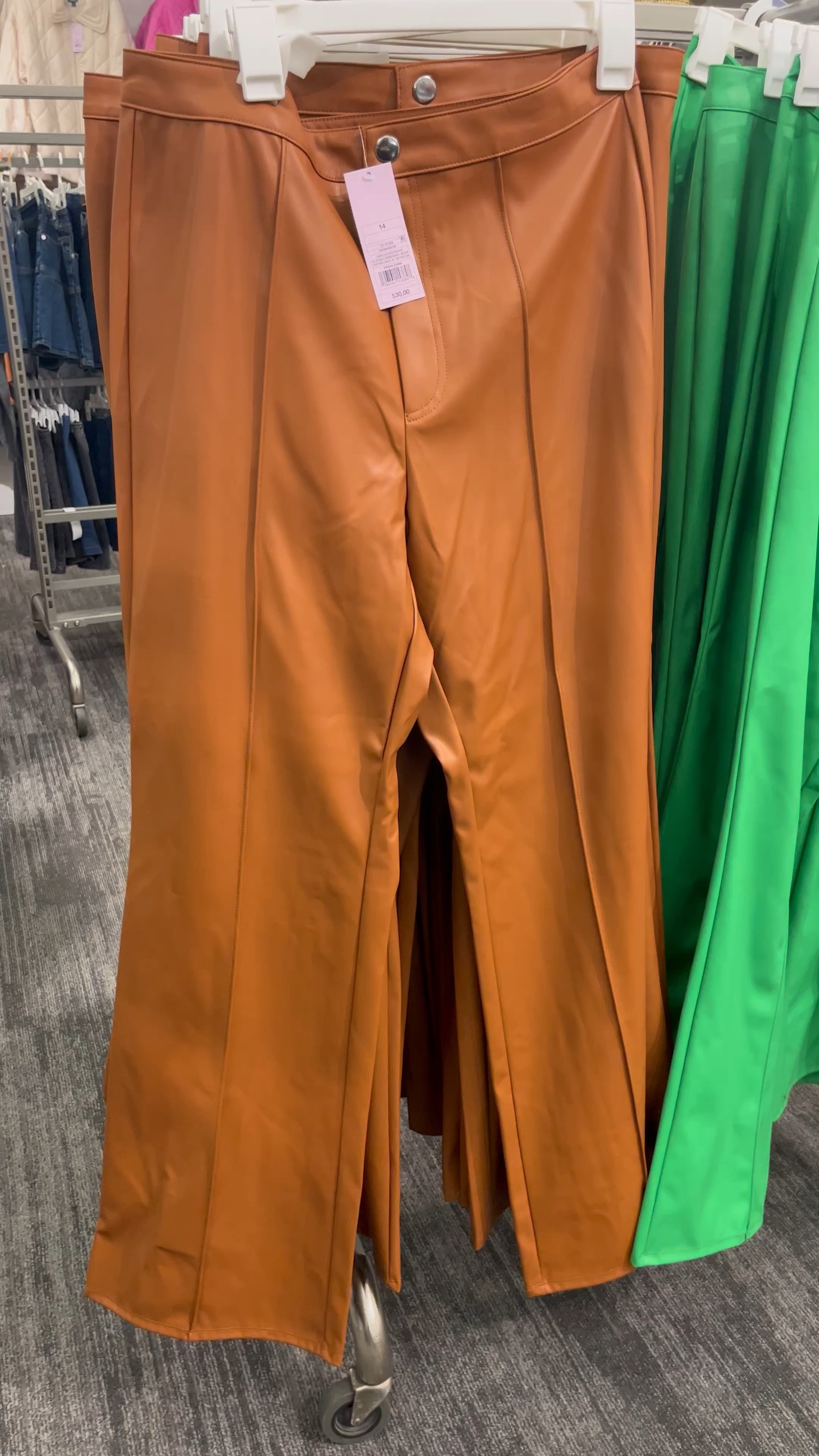 Super cute Flare Faux Leather pants from target!!! Such a great winter addition. Comes in plus size too!

#LTKstyletip #LTKunder50 #LTKcurves