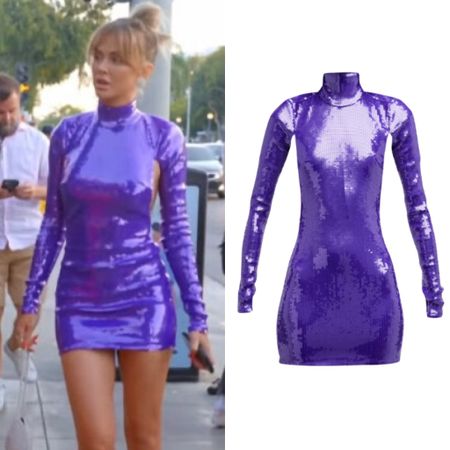 Lala Kent’s Purple Sequin Mini Dress