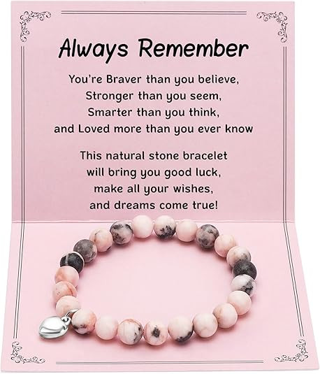 YUEYUQIU Natural Stone Bracelet to Girls Women, Grandma, Mom, Sister, Soulmate, Daughter, Niece, ... | Amazon (US)