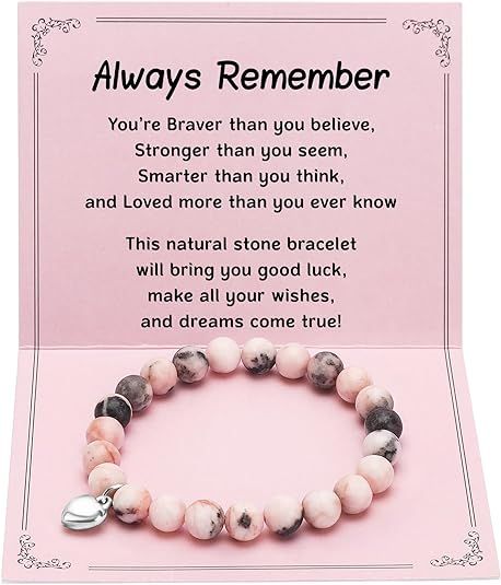 YUEYUQIU Natural Stone Bracelet to Girls Women, Grandma, Mom, Sister, Soulmate, Daughter, Niece, ... | Amazon (US)