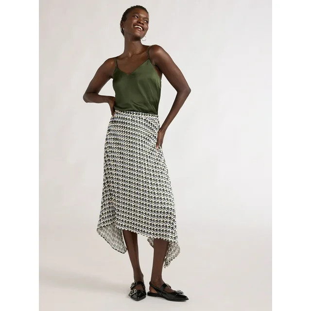Scoop Women’s Pleated Midi Skirt, Sizes XS-XXL - Walmart.com | Walmart (US)