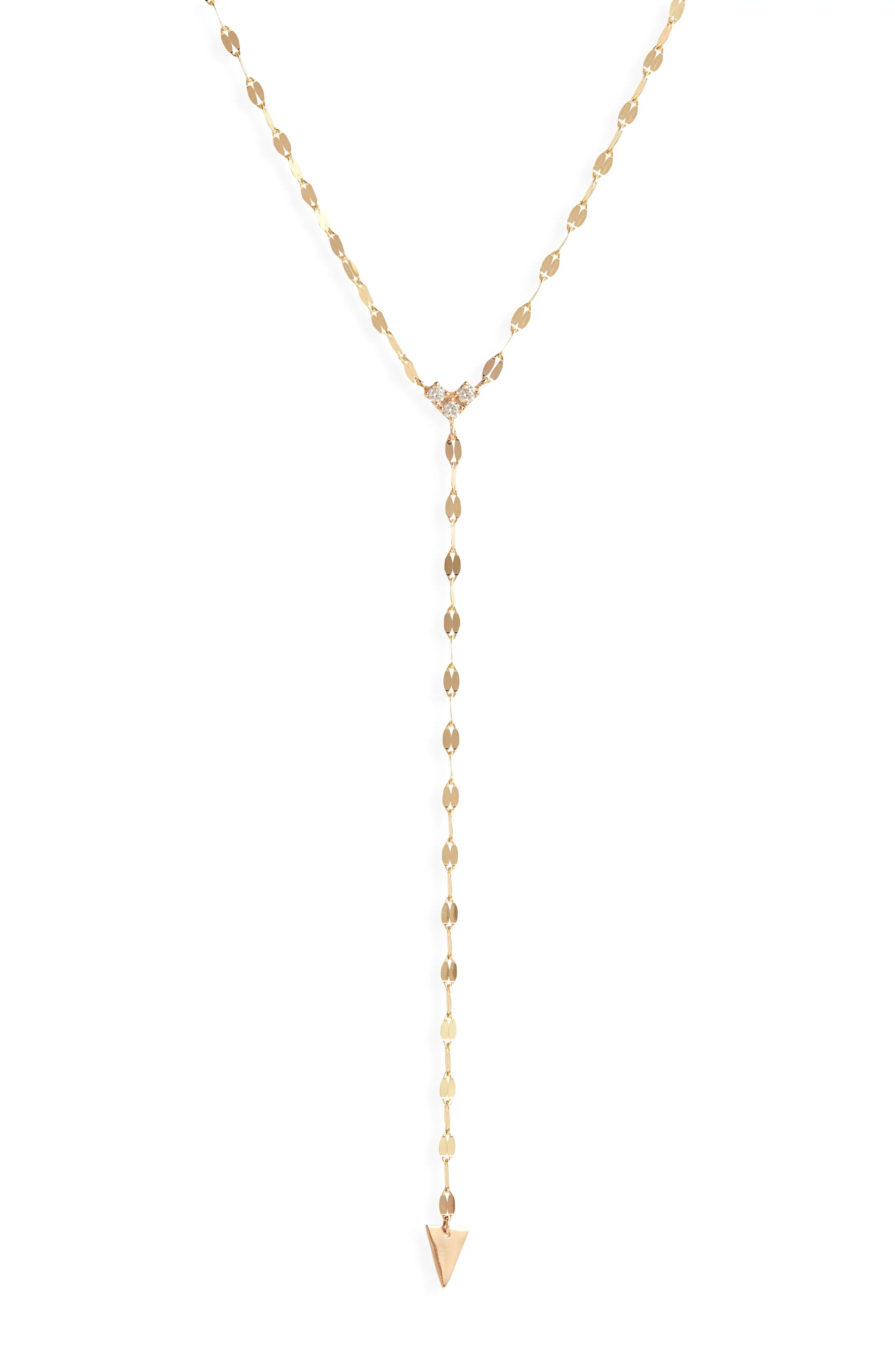 Lana Jewelry Vista Solo Cluster Diamond Y Necklace in Yellow at Nordstrom | Nordstrom