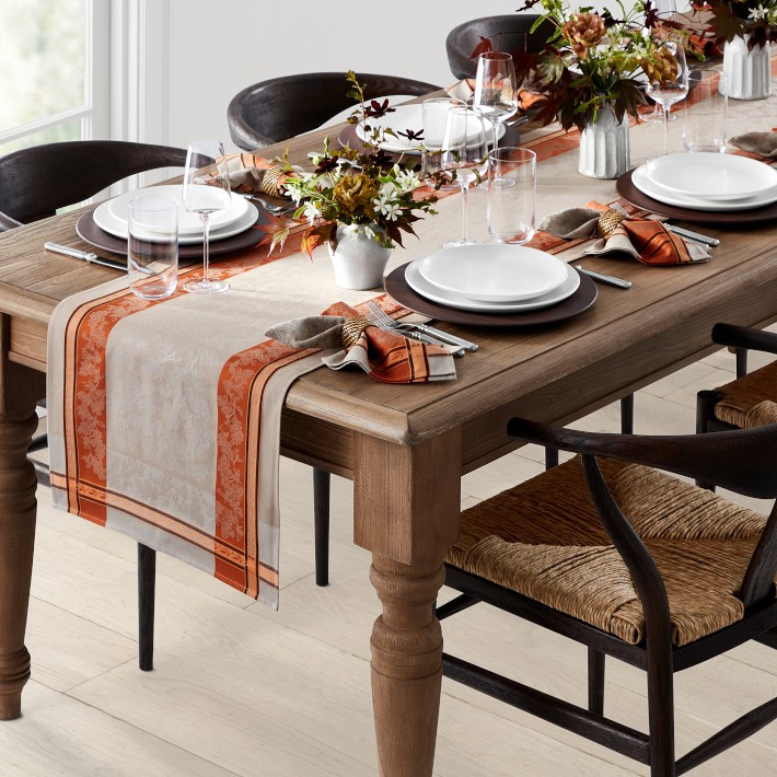 Jacquard Foliage Table Runner | Williams-Sonoma