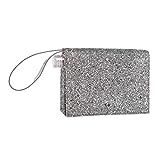 slant collections Clear Flask and Silver Clutch Combo, holds 16 oz. | Amazon (US)