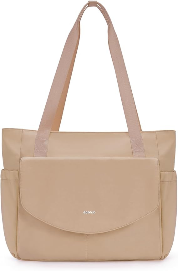 Amazon.com | ECOHUB Tote Bag for Women Work Tote Bag with Laptop Compartments Lightweight Shoulde... | Amazon (US)