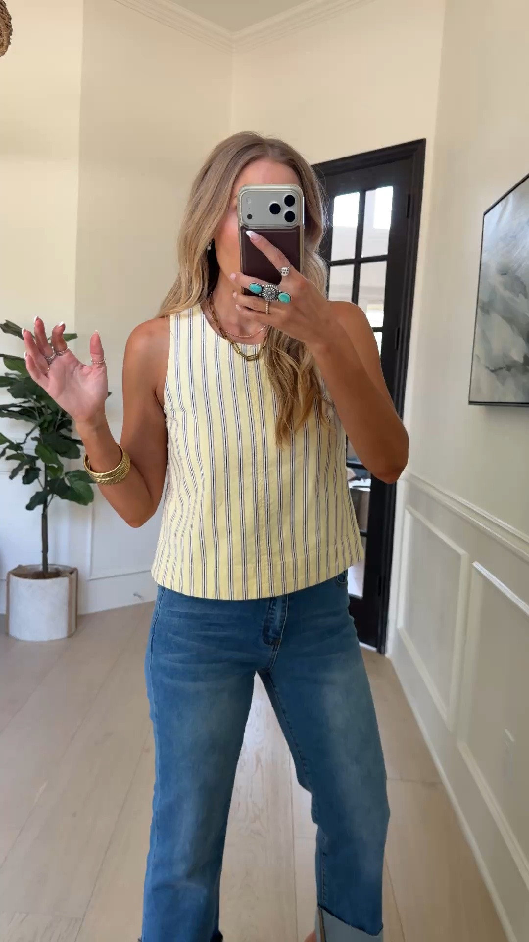This stripe tank is going crazy viral not only bc it’s yellow + has the cutest stripe detailing but bc of the fit, the flow and feel. Even comes with matching yellow pants too 

Wearing size s / my tts

#LTKdayinmylife #LTKgrwm #LTKootd