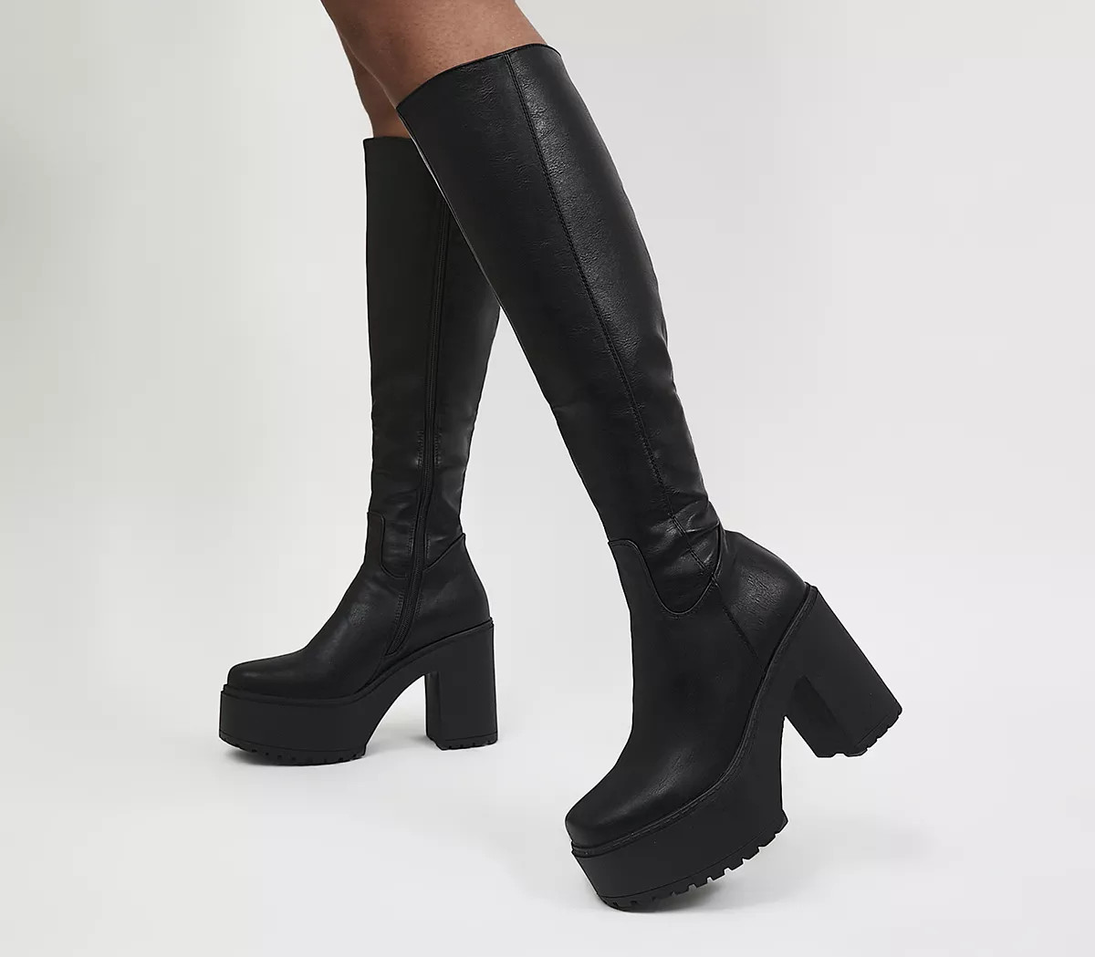 Lamoda
								Platform Knee High Boots
								Black | OFFICE London (UK)