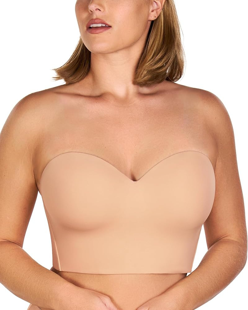 HSIA Longline Strapless Bra for Women, Anti-Slip Support Corset for Large Bust Convertible Bustie... | Amazon (US)