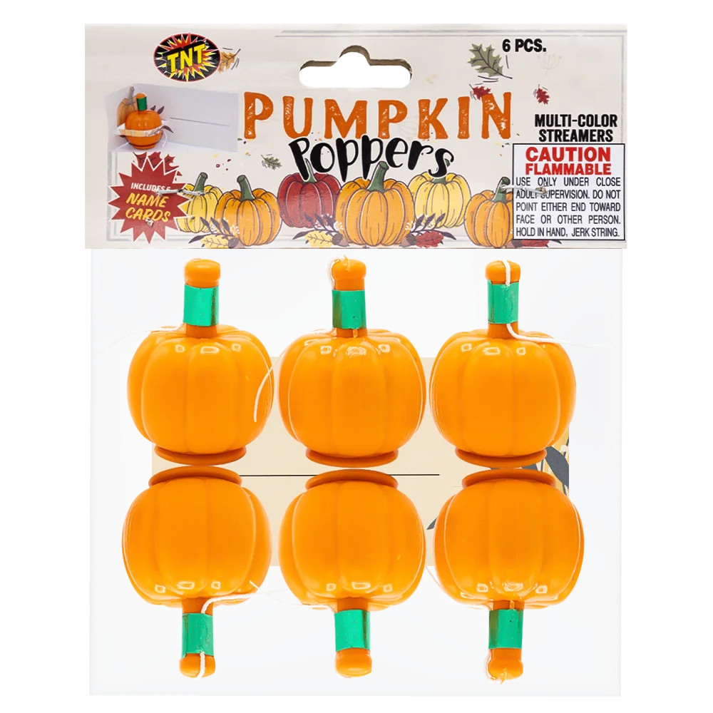 TNT Fireworks, Pumpkin Poppers, Shaped Orange Confetti,  Halloween, Harvest ,Party | Walmart (US)