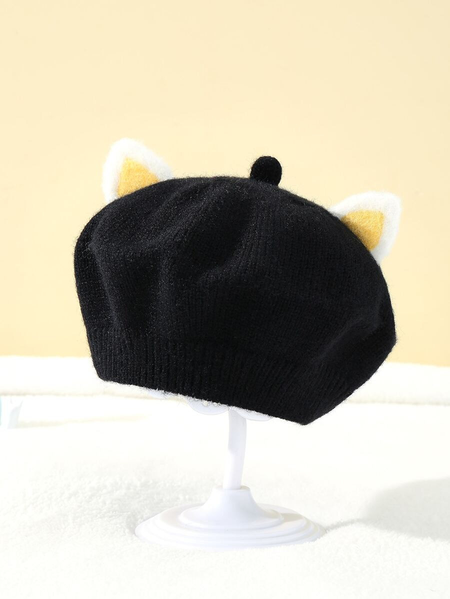 Baby Cat Ear Decor Beret
   
      SKU: sa2208183934665611
          
          (21 Reviews)
    ... | SHEIN