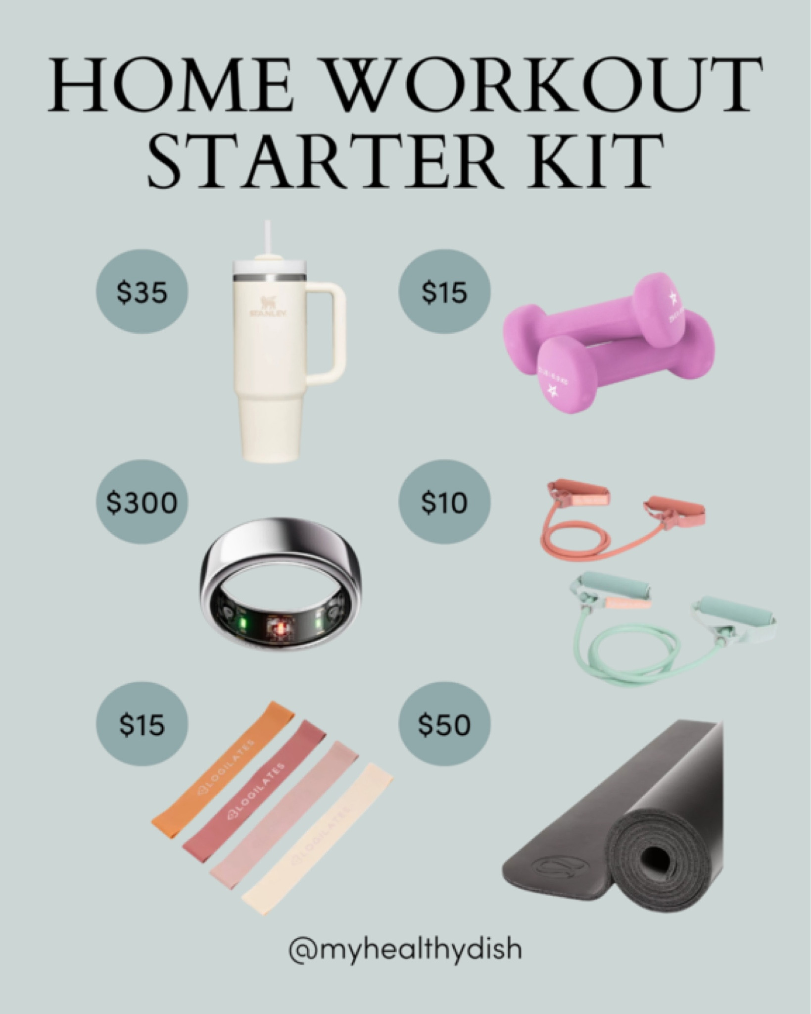 Everything you need for an at home workout! 

#LTKfindsunder100 #LTKfitness #LTKhome