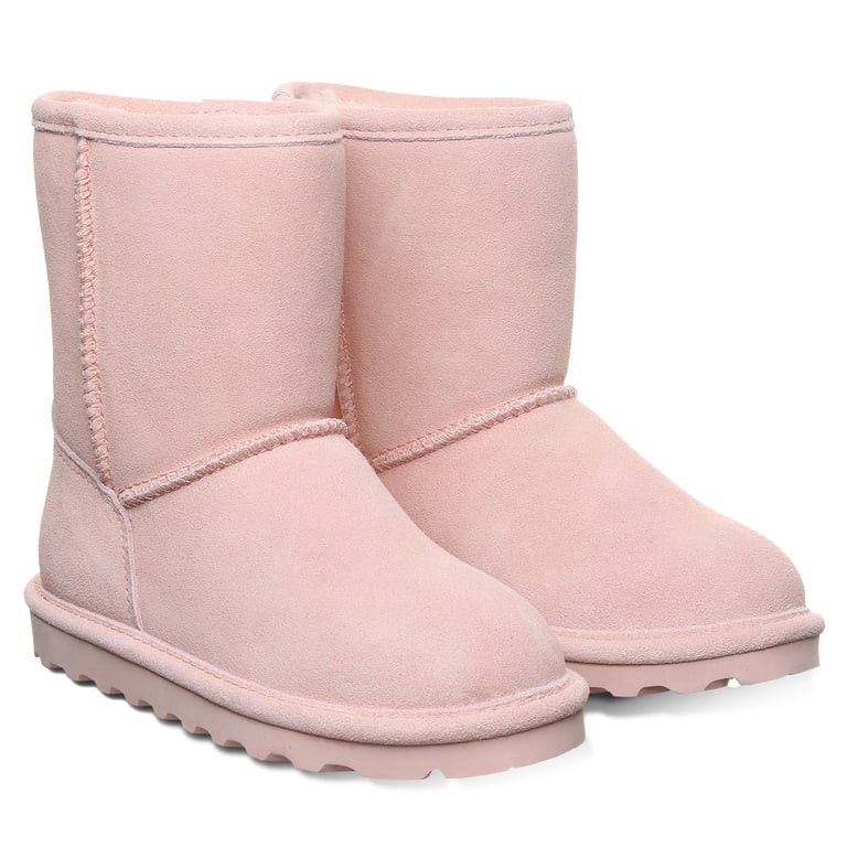 BEARPAW Elle Youth Rose Water Size 2 | Cozy Suede Winter Boots for Kids | Comfortable Slip-On Boo... | Walmart (US)